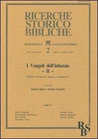 I vangeli dell'infanzia. Atti della 31ª Settimana biblica nazionale (Roma, 10-14 settembre 1990). Vol. 2 - copertina