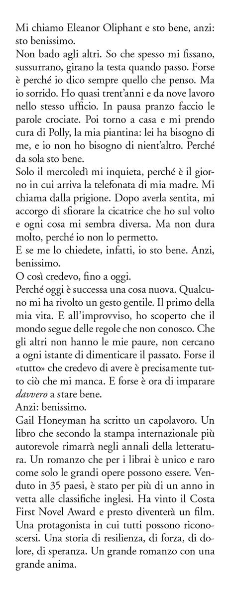 Eleanor Oliphant sta benissimo - Gail Honeyman - 2