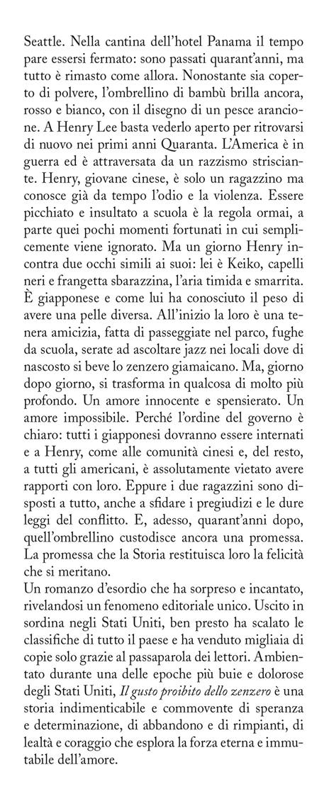 Il gusto proibito dello zenzero - Jamie Ford - 2