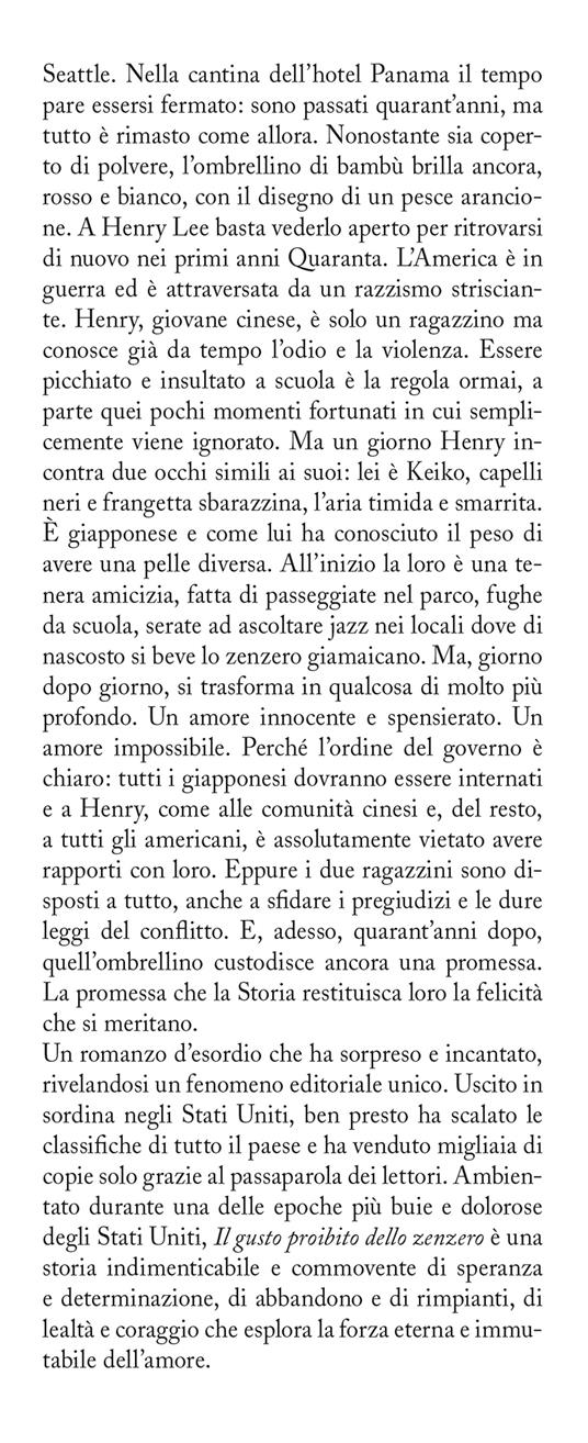 Il gusto proibito dello zenzero - Jamie Ford - 2