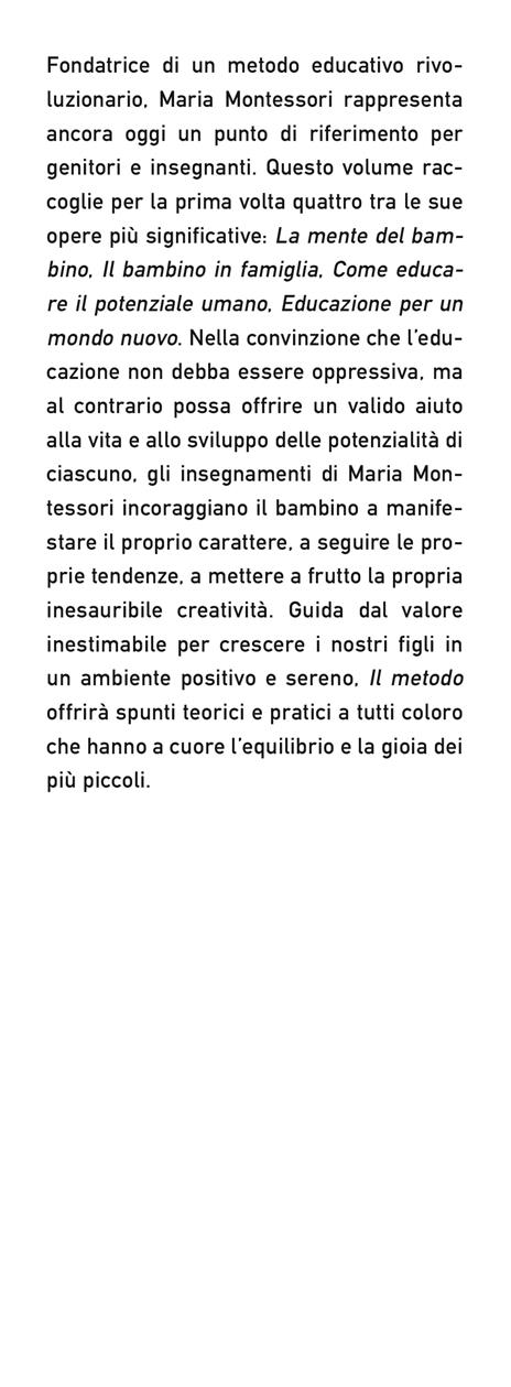 Il metodo - Maria Montessori - 2