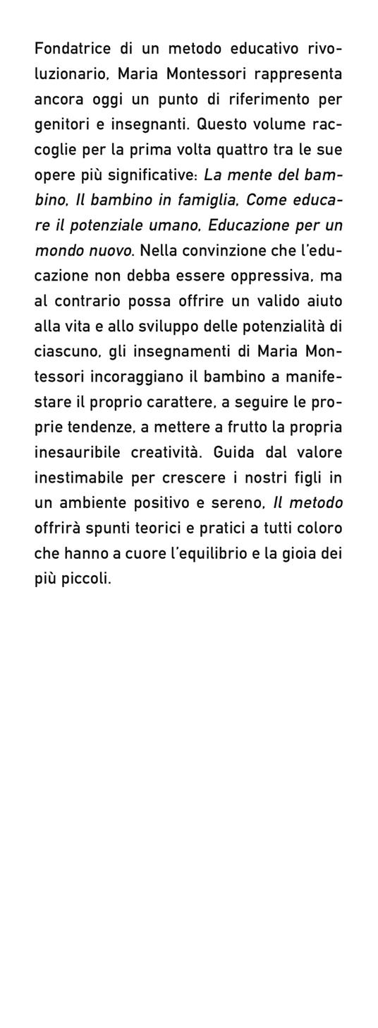 Il metodo - Maria Montessori - 2
