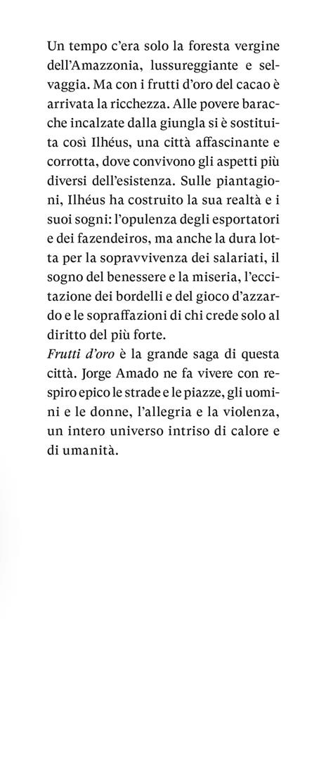 Frutti d'oro - Jorge Amado - 2