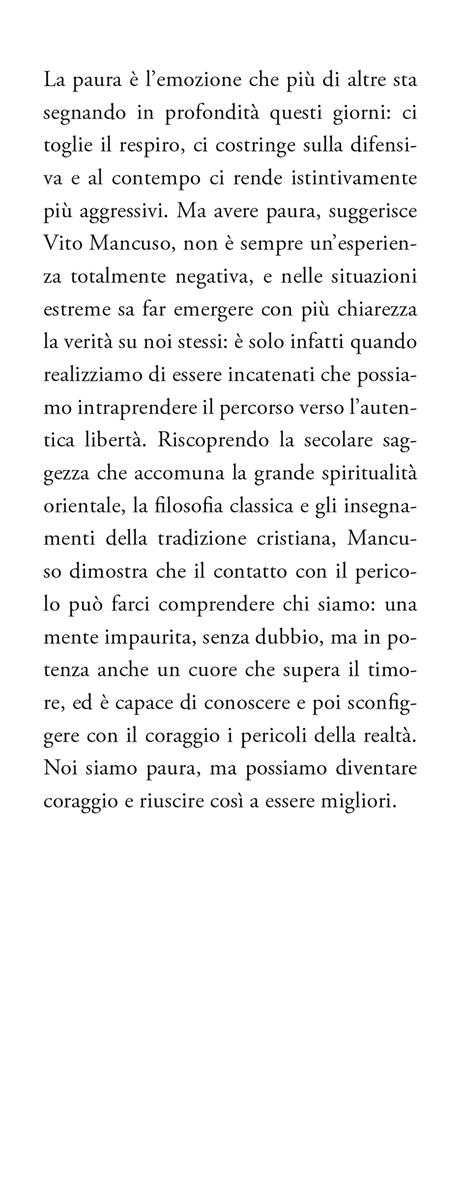 Il coraggio e la paura - Vito Mancuso - 2