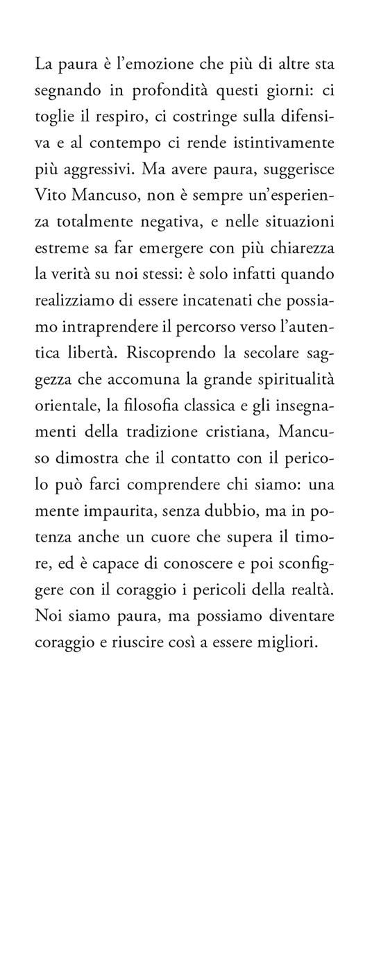 Il coraggio e la paura - Vito Mancuso - 2