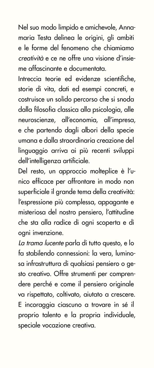 La trama lucente - Annamaria Testa - 2
