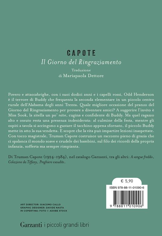 Il giorno del Ringraziamento - Truman Capote - 2