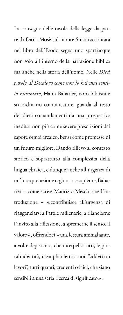 Le dieci parole. Il decalogo come non lo hai mai sentito raccontare - Haim Baharier - 4