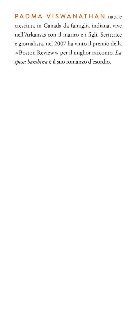 La sposa bambina - Padma Viswanathan - 3