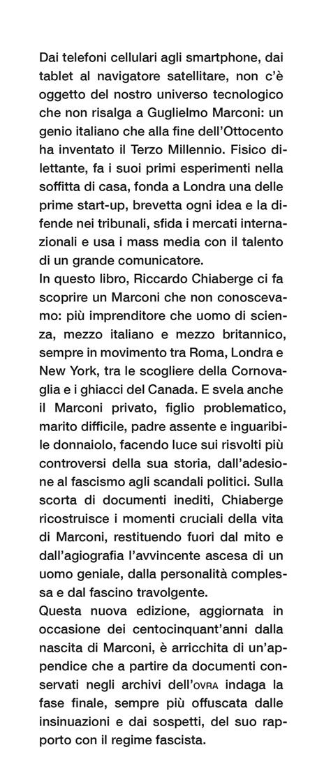 Wireless. Scienza, amori e avventure di Guglielmo Marconi - Riccardo Chiaberge - 2