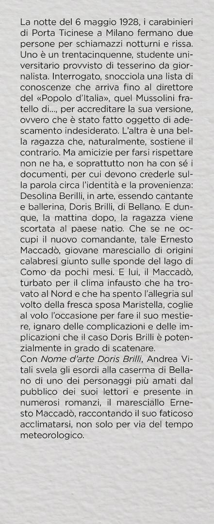 Nome d'arte Doris Brilli. I casi del maresciallo Ernesto Maccadò - Andrea Vitali - 4