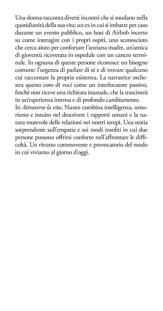Attraverso la vita - Sigrid Nunez - 2