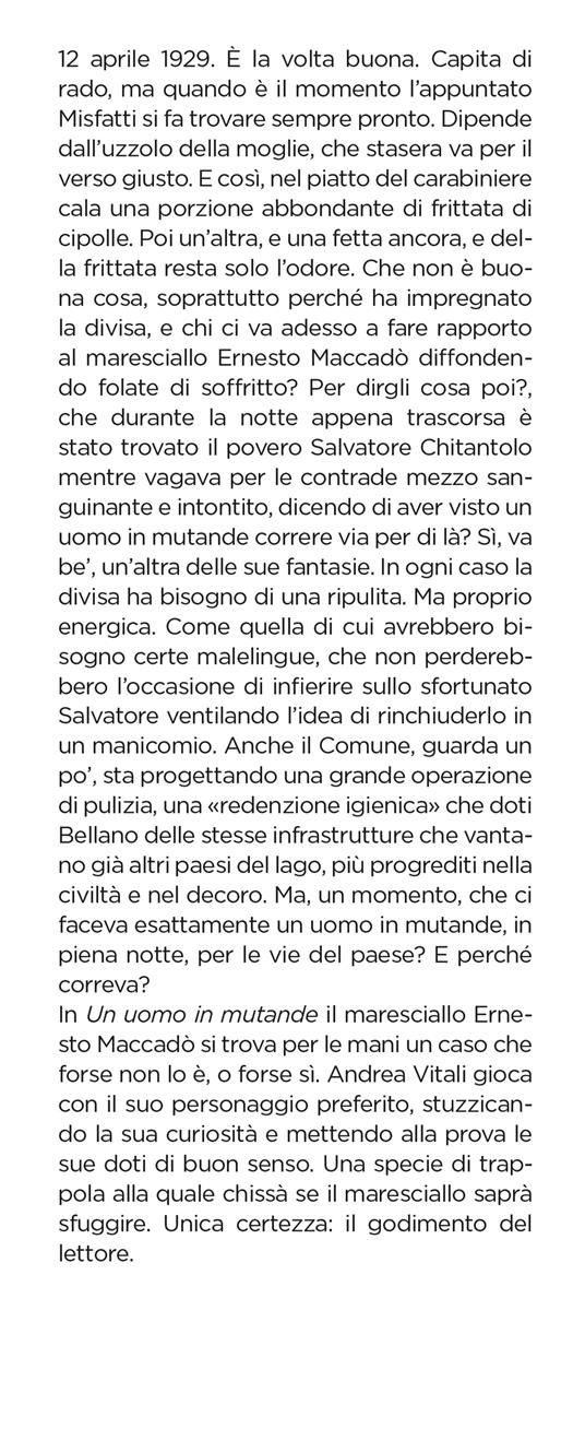 Un uomo in mutande. I casi del maresciallo Ernesto Maccadò - Andrea Vitali - 2