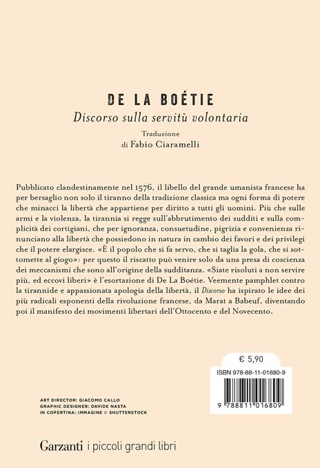 Discorso sulla servitù volontaria - Étienne de La Boëtie - 2