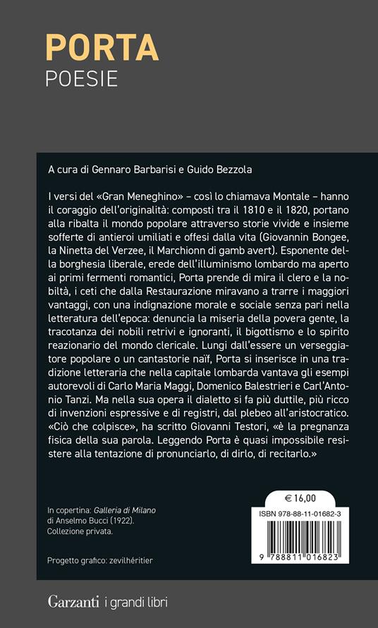 Poesie. Testo originale a fronte - Carlo Porta - 2