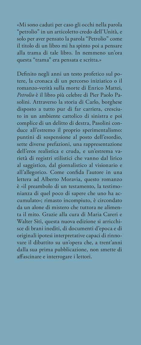 Petrolio - Pier Paolo Pasolini - 2