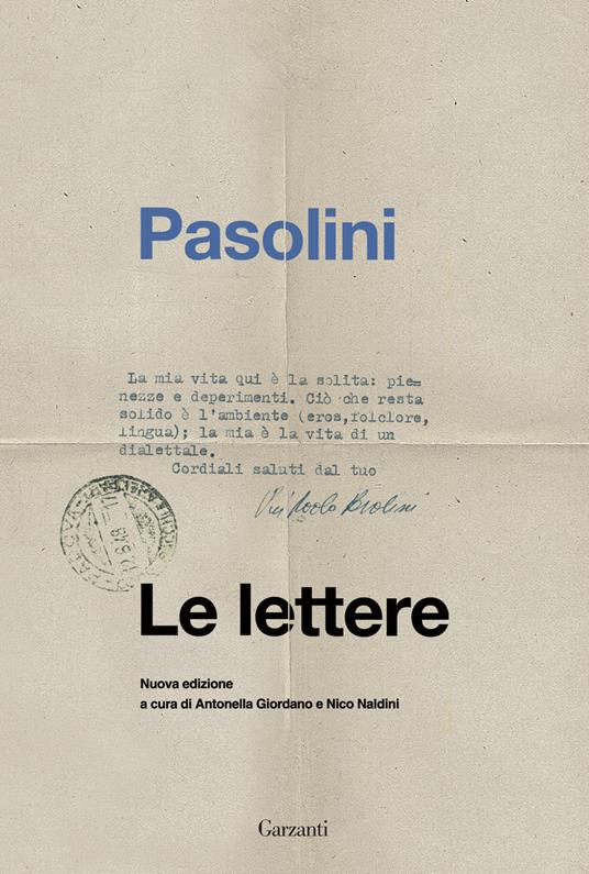 Le lettere - Pier Paolo Pasolini - copertina