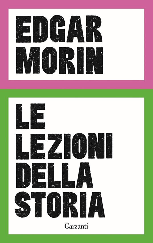 Le lezioni della storia - Edgar Morin - copertina
