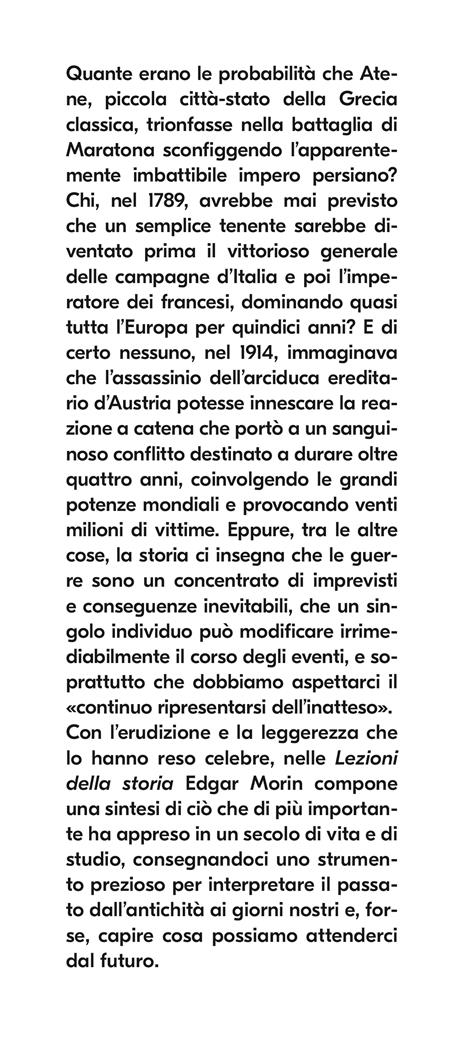 Le lezioni della storia - Edgar Morin - 2