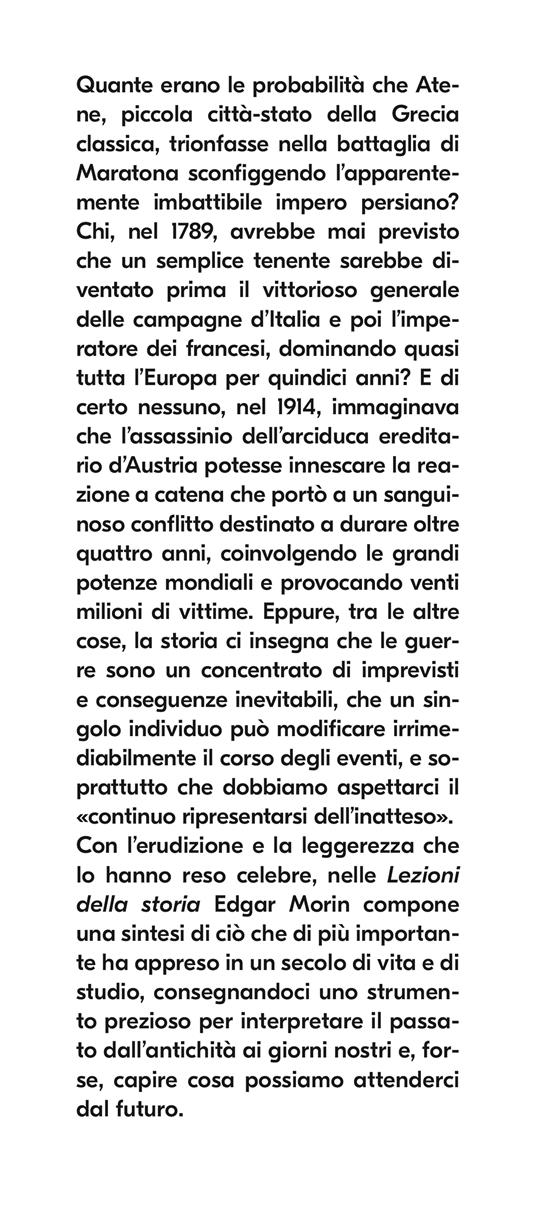 Le lezioni della storia - Edgar Morin - 2