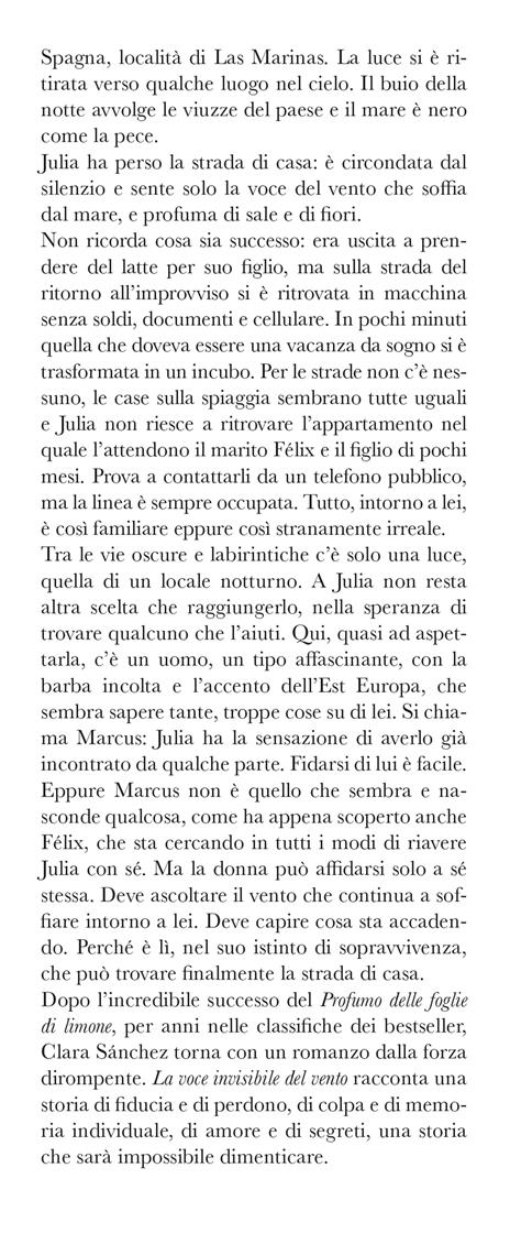 La voce invisibile del vento - Clara Sánchez - 2