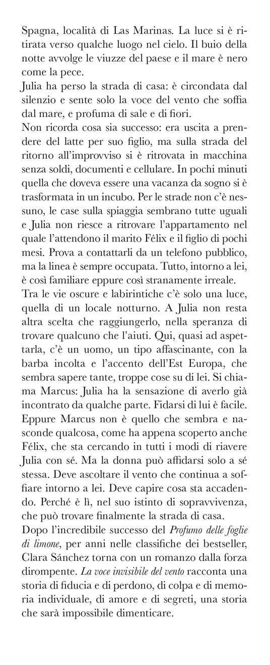 La voce invisibile del vento - Clara Sánchez - 2