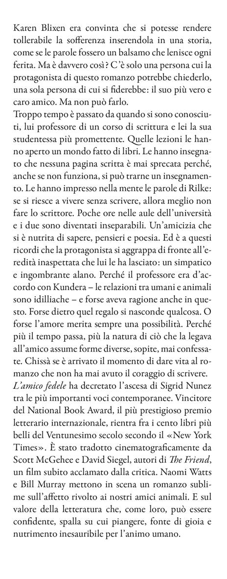 The friend. L'amico fedele - Sigrid Nunez - 2