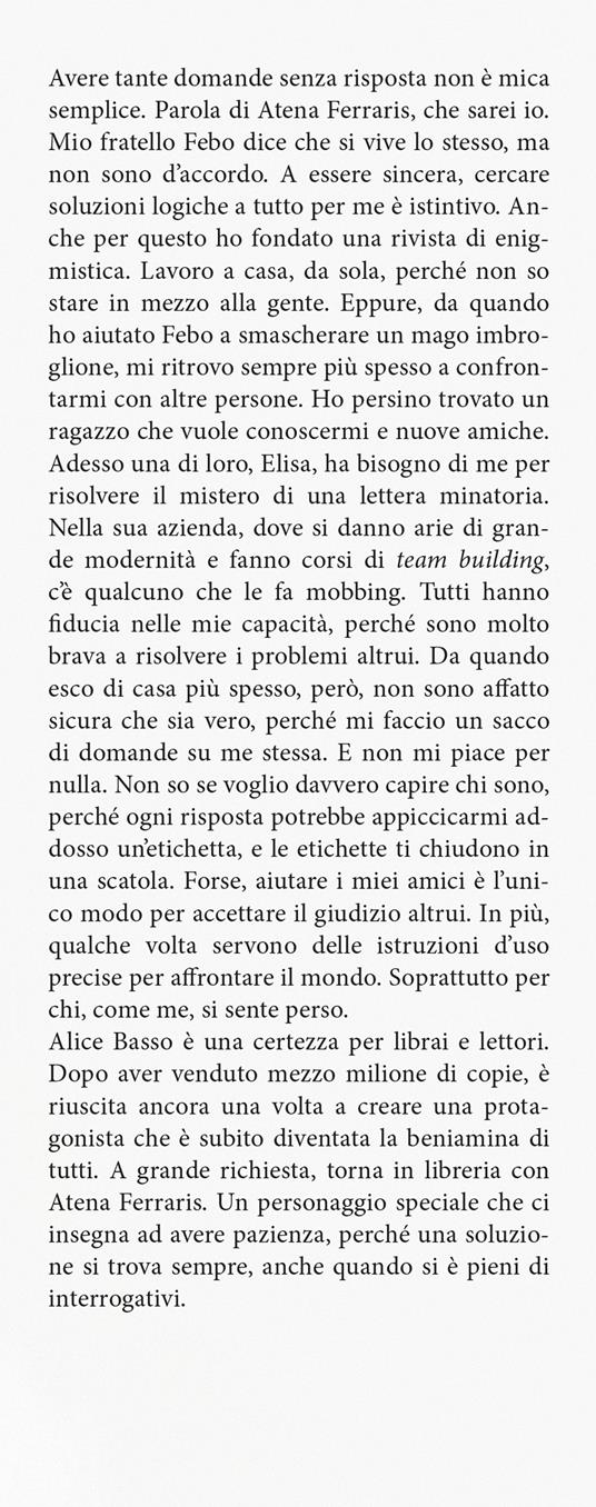 Le ottanta domande di Atena Ferraris - Alice Basso - 4