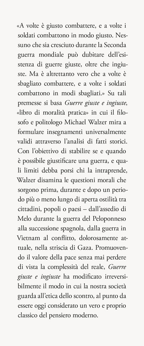 Guerre giuste e ingiuste. Una discussione morale con esempi storici - Michael Walzer - 4