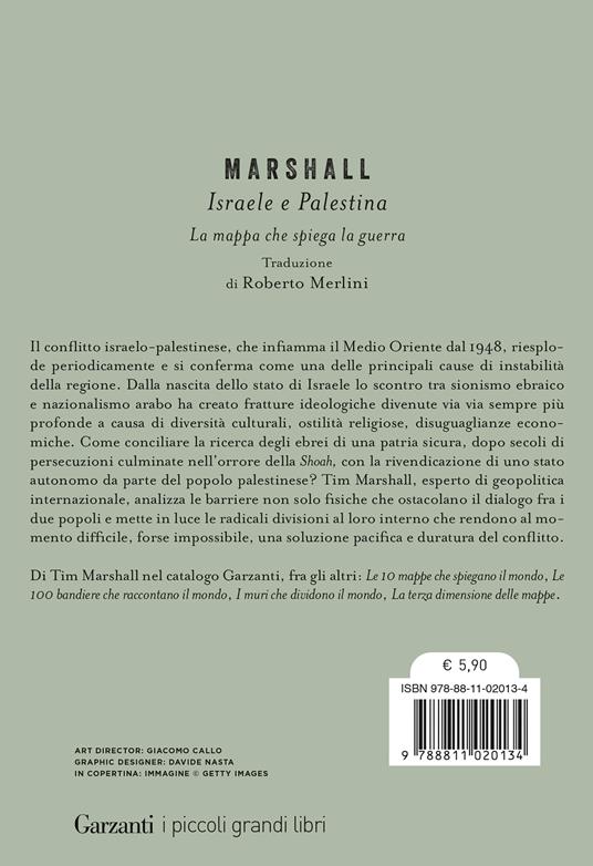 Israele e Palestina. La mappa che spiega la guerra - Tim Marshall - 2