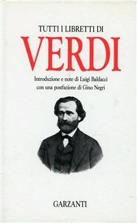Tutti i libretti - Giuseppe Verdi - copertina
