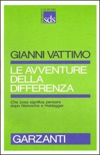 Le avventure della differenza - Gianni Vattimo - copertina