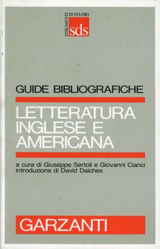Letteratura inglese e americana - copertina