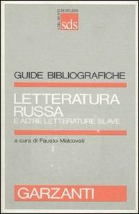 Letteratura russa e altre letterature slave - copertina