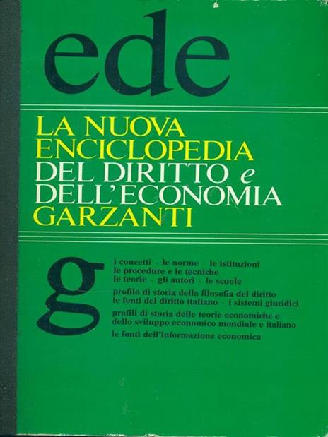 La nuova enciclopedia del diritto e dell'economia Garzanti - 3