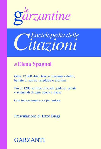 Enciclopedia delle citazioni - Elena Spagnol - copertina