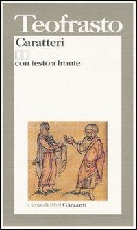 Caratteri. Testo greco a fronte - Teofrasto - copertina