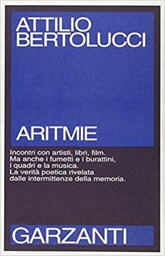 Aritmie - Attilio Bertolucci - copertina