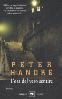 L' ora del vero sentire - Peter Handke - copertina