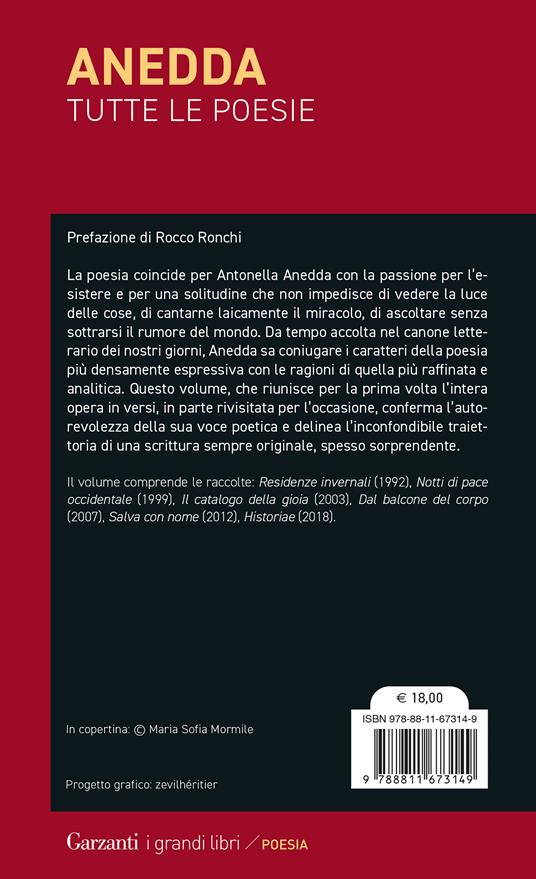 Tutte le poesie - Antonella Anedda - 2
