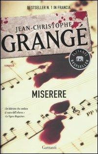 Miserere - Jean-Christophe Grangé - copertina