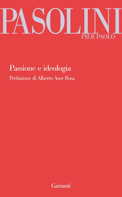Passione e ideologia - Pier Paolo Pasolini - copertina