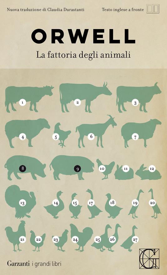 La fattoria degli animali. Testo inglese a fronte - George Orwell - copertina