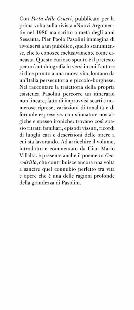 Poeta delle ceneri - Pier Paolo Pasolini - 2
