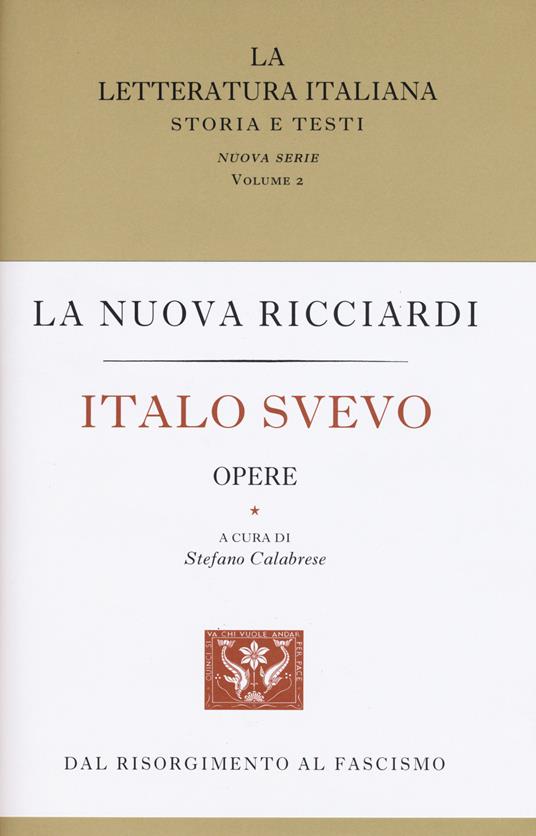 Italo Svevo. Opere - Italo Svevo - copertina