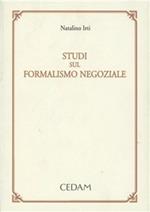 Studi sul formalismo negoziale