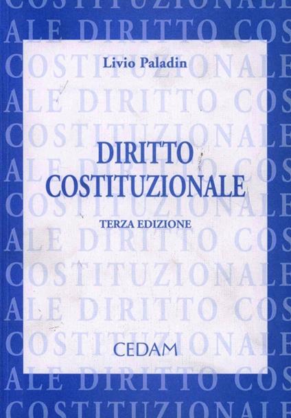Diritto costituzionale - Livio Paladin - copertina