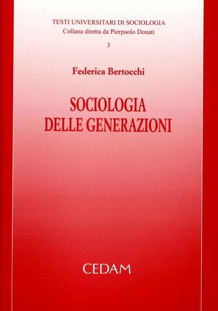 Sociologia delle generazioni - Federica Bertocchi - copertina