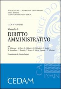 Manuale di diritto amministrativo - Luca R. Perfetti - copertina