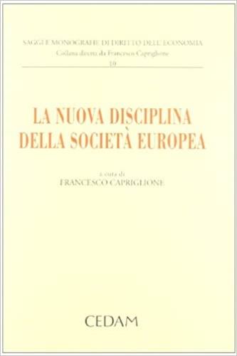 La nuova disciplina della società europea - copertina